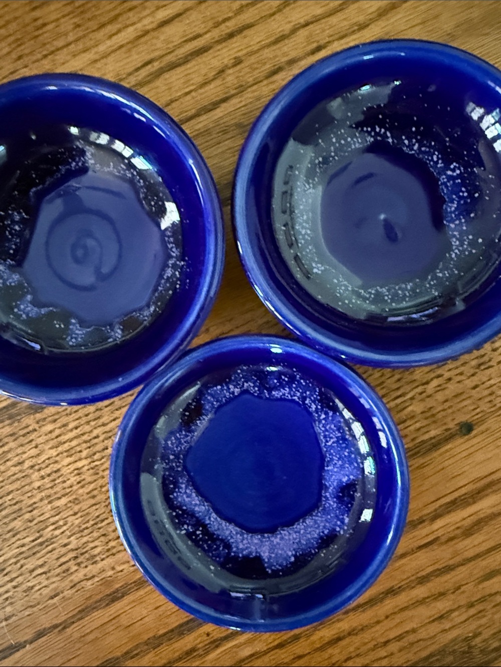 Set-of-3 Nesting Dipping/Small Bowls by Acclaimed Artist David Yager,2008,Signed